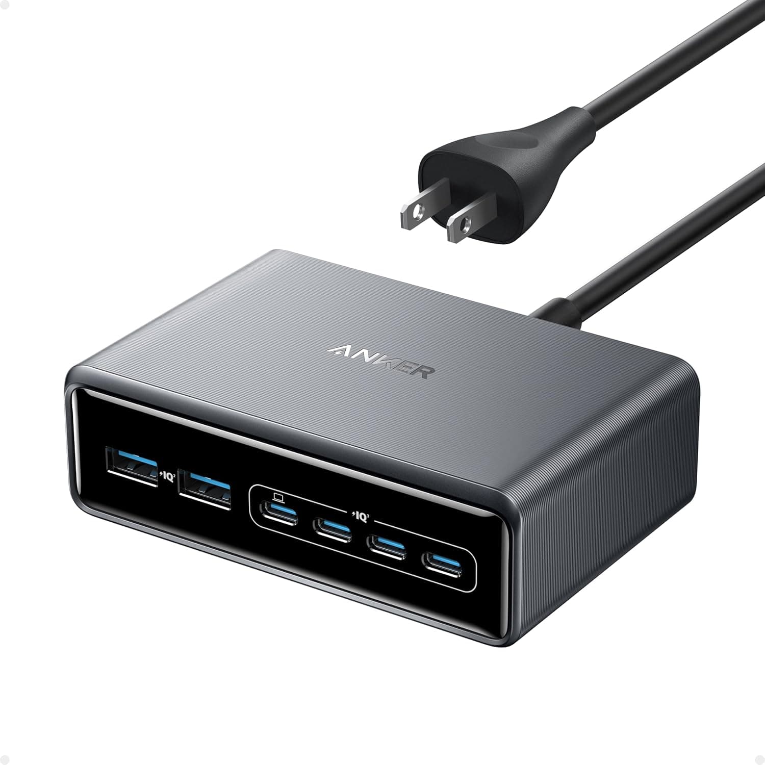 Anker 200W GaN 6孔桌面充電器 USB-C/USB-A